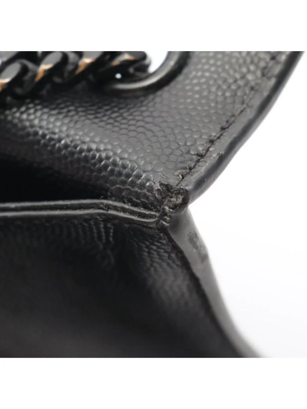 Saint Laurent Paris Shoulder Bag Kate Black Leather
